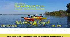 Desktop Screenshot of kayakcocoabeach.com